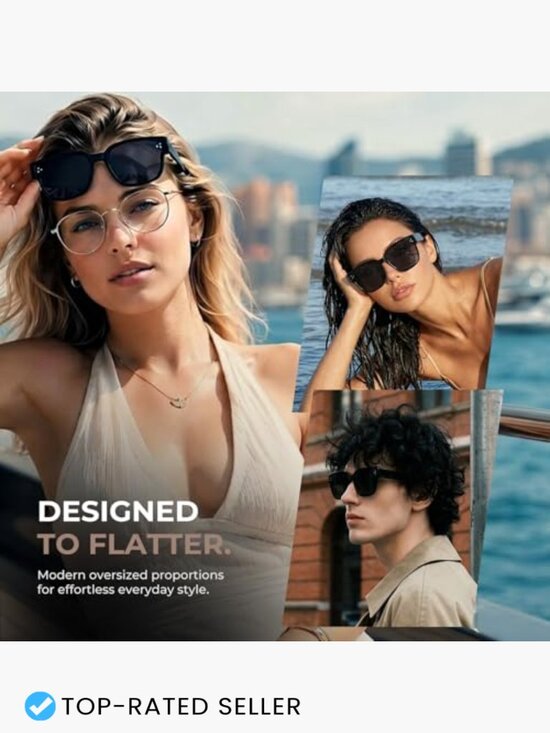 Fit Over Glasses Sunglasses Polarized UV400 Driving Shades Oversized Wrap